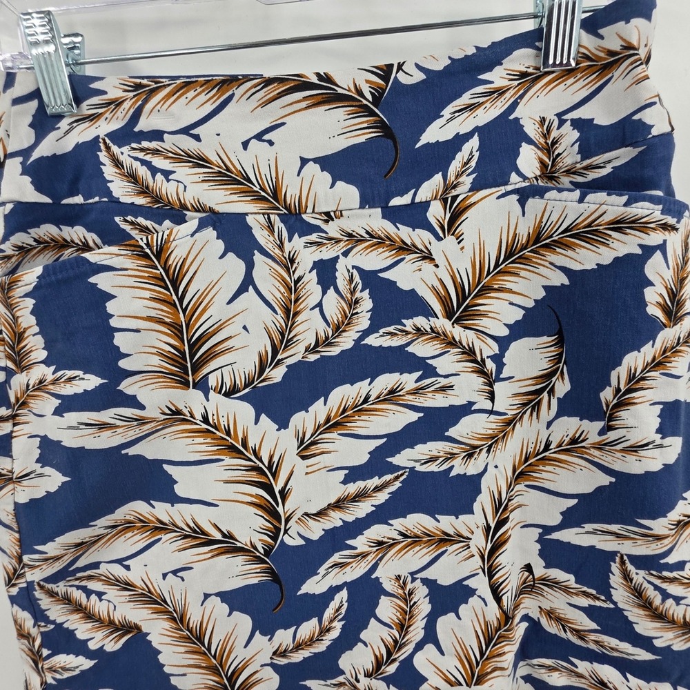 SWING CONTROL GOLF SKORT WOMENS SIZE 4 BLUE TROPICAL LEAF POCKETS ATHLETIC SKIRT - Picture 4 of 12